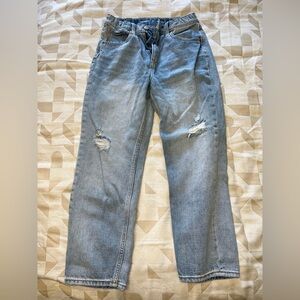 Distressed Light Blue Jeans